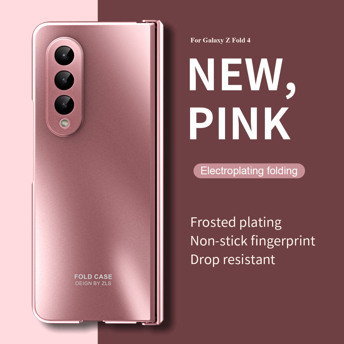 Frosted Plating Multi-protection Case For Samsung Galaxy Z Fold4 Fold3