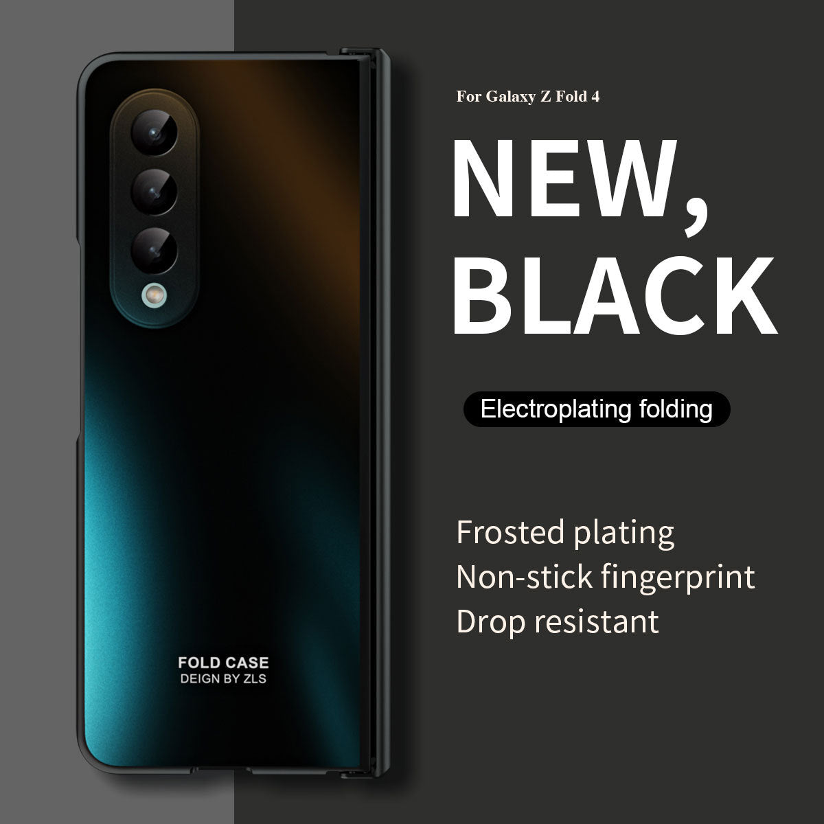 Frosted Plating Multi-protection Case For Samsung Galaxy Z Fold4 Fold3