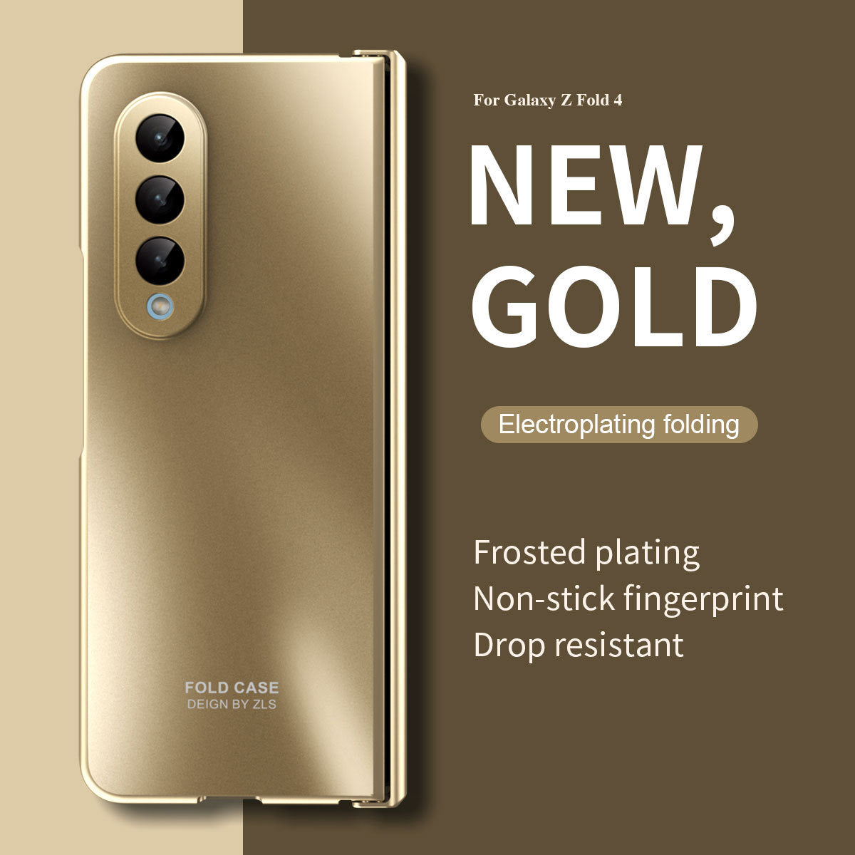 Frosted Plating Multi-protection Case For Samsung Galaxy Z Fold4 Fold3