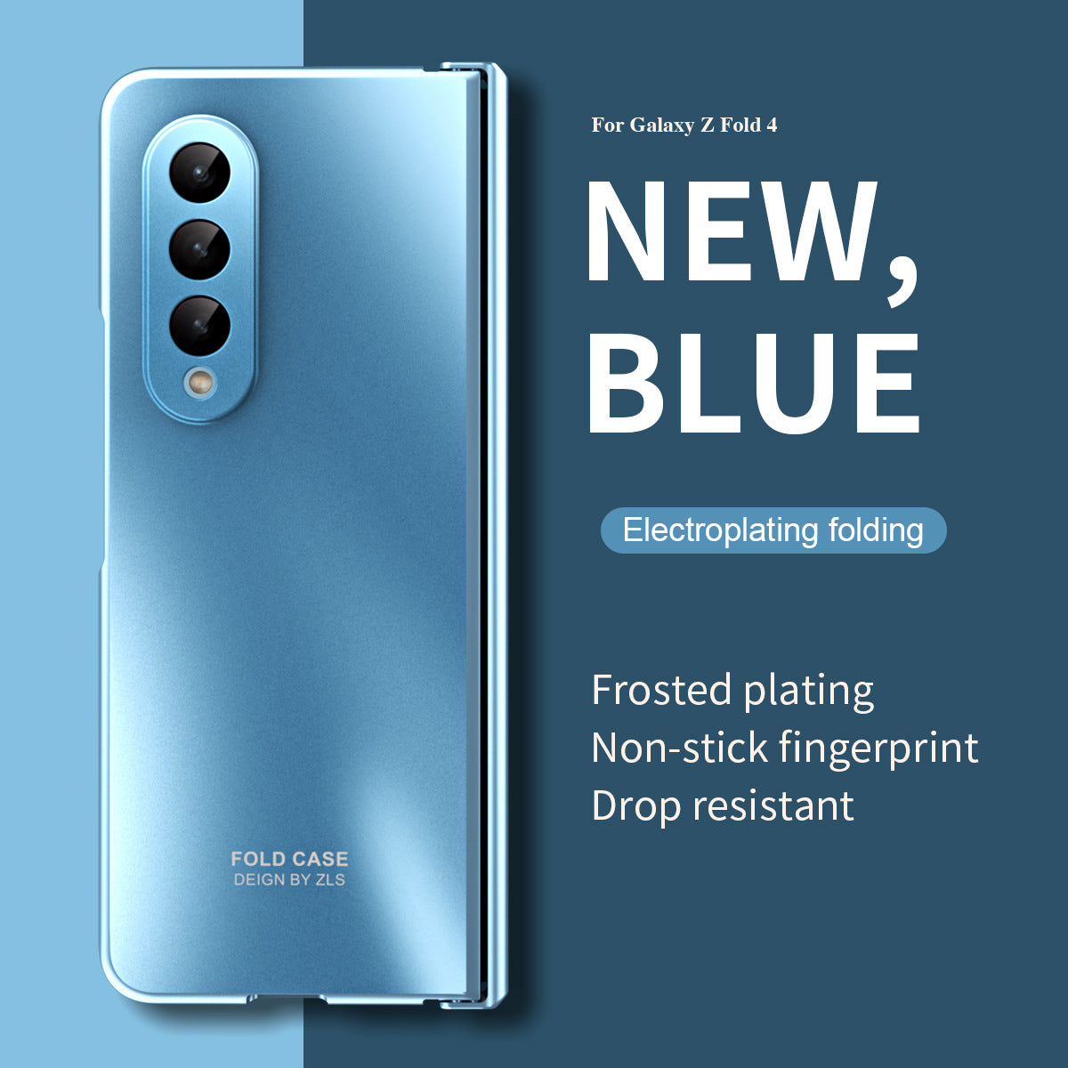 Frosted Plating Multi-protection Case For Samsung Galaxy Z Fold4 Fold3