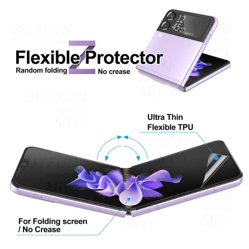 High-End Protective HD Hydrogel Film 3PCS - Samsung Galaxy Z Flip 3 5G Hydrogel Film Screen Protector