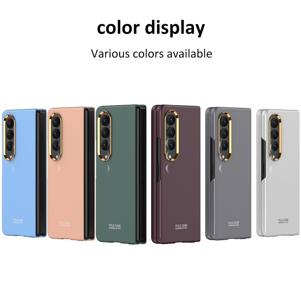 Full-Protection Hard Case With Electroplated lens Frame For Samsung Galaxy Z Fold4 5G