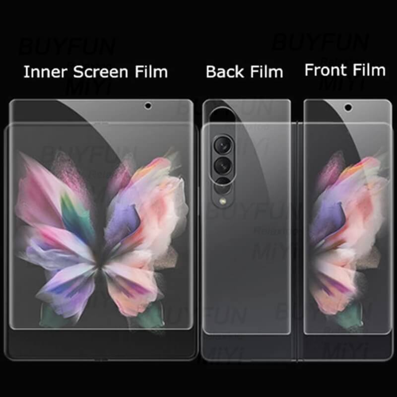 High-End Protective HD Hydrogel Film 4PCS - Samsung Galaxy Z Fold 3 5G Hydrogel Film Screen Protector
