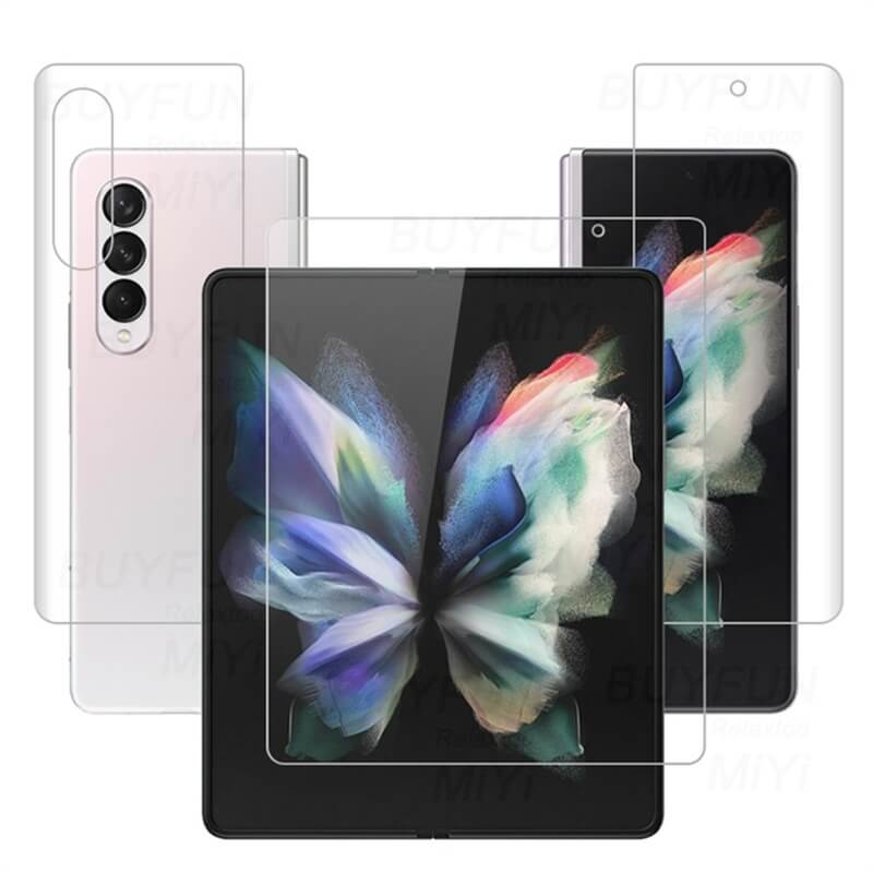 High-End Protective HD Hydrogel Film 4PCS - Samsung Galaxy Z Fold 3 5G Hydrogel Film Screen Protector