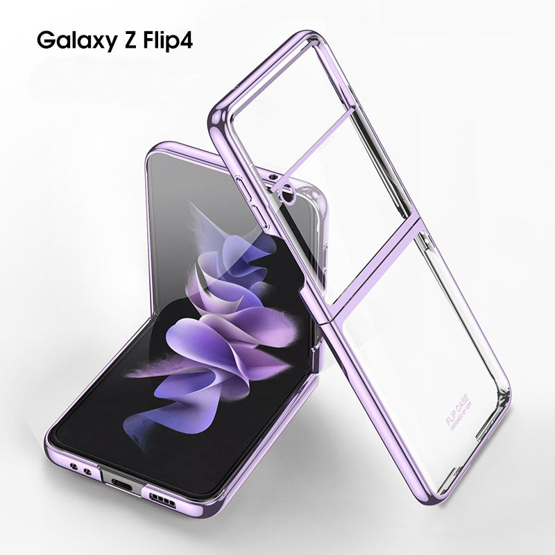 Ultra-thin Electroplated Transparent Samsung Galaxy Z Flip4  Hard Cover