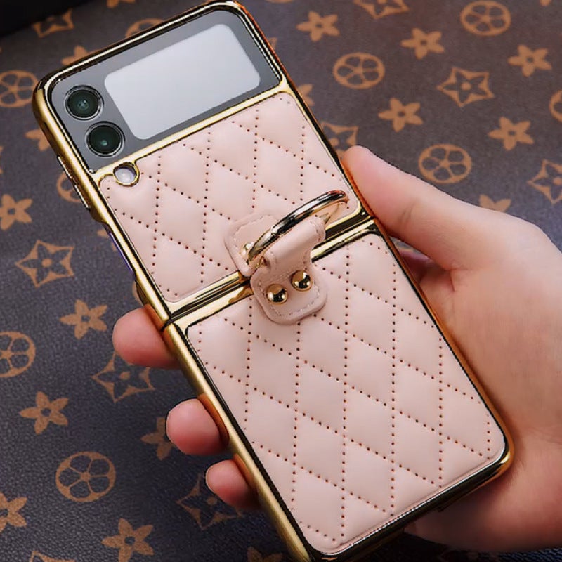 Creative Electroplating Diamond Protective Cover For Samsung Galaxy Z Flip 3 5G pphonecover