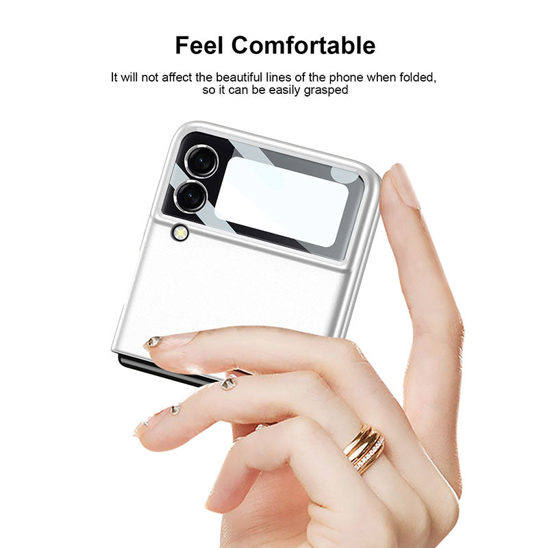 Ultra-Thin Matte Hard Cover For Samsung Galaxy Z Flip 3 5G Case With Back Screen Glass