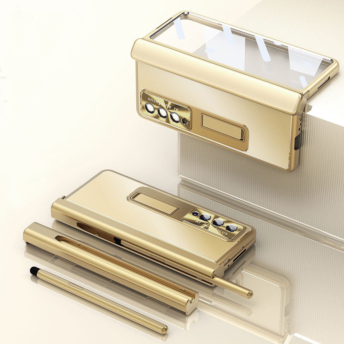 Aluminum Alloy Case for Samsung Galaxy Z Fold4 5G All-Inclusive Electroplating Cover