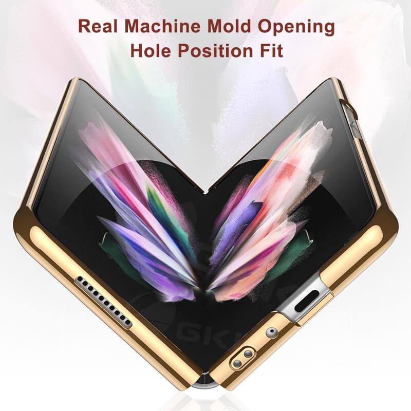 Python Leopard Print Tempered Glass Case for Samsung Galaxy Z Fold 3 5G