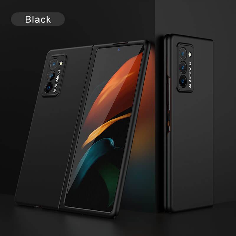 Luxury Plating Glass Case Anti-knock Protective Hard Edge Cover For Samsung Galaxy Z Fold 2 5G - VooChoice
