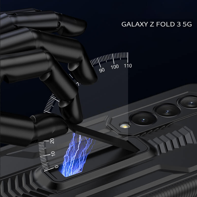 2022 Magnetic Armor All-included Hinge Holder Case For Samsung Galaxy Z Fold 3 5G