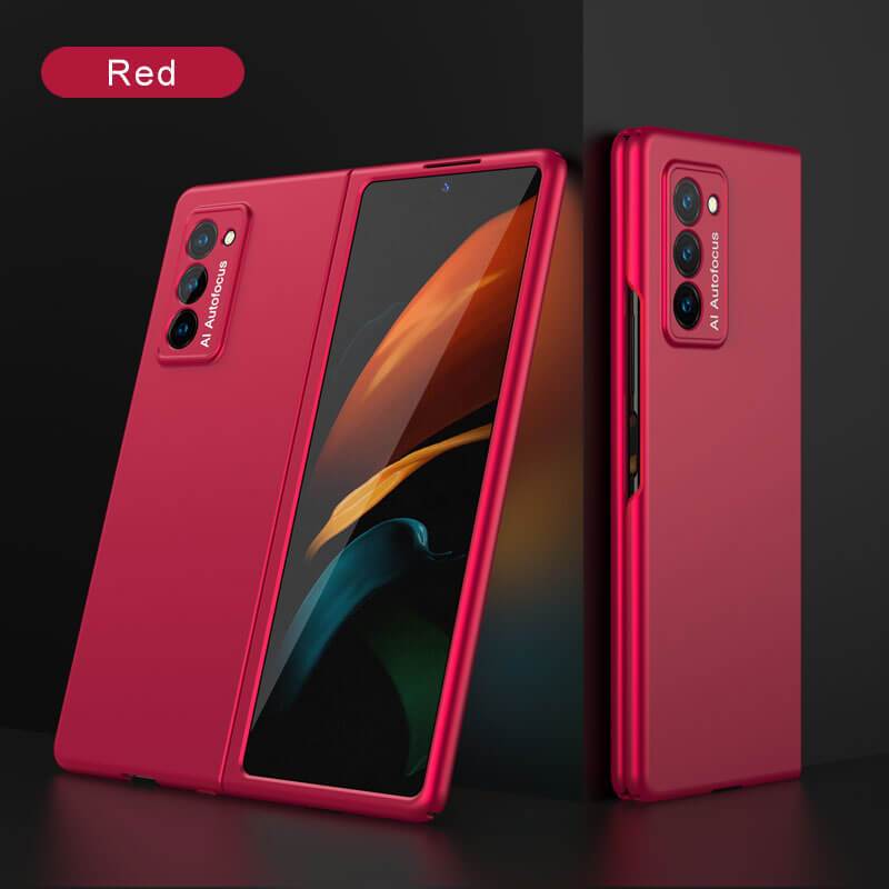 Luxury Plating Glass Case Anti-knock Protective Hard Edge Cover For Samsung Galaxy Z Fold 2 5G - VooChoice