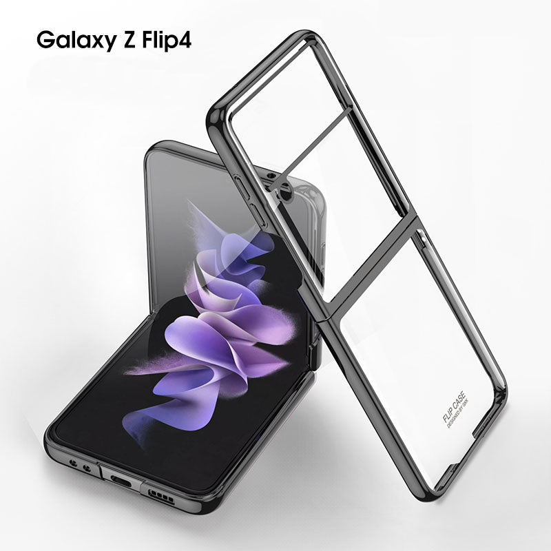 Electroplated Transparent Samsung Galaxy Z Flip4  Hard Cover