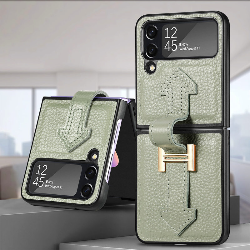 Ultra-Thin Folding Leather Samsung Galaxy Z Flip4 5G Case