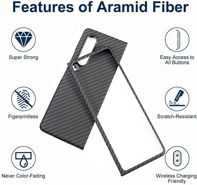 Kevlar Carbon Fiber Phone Case For Samsung Galaxy Z Fold 3 & Z Flip 3 5G