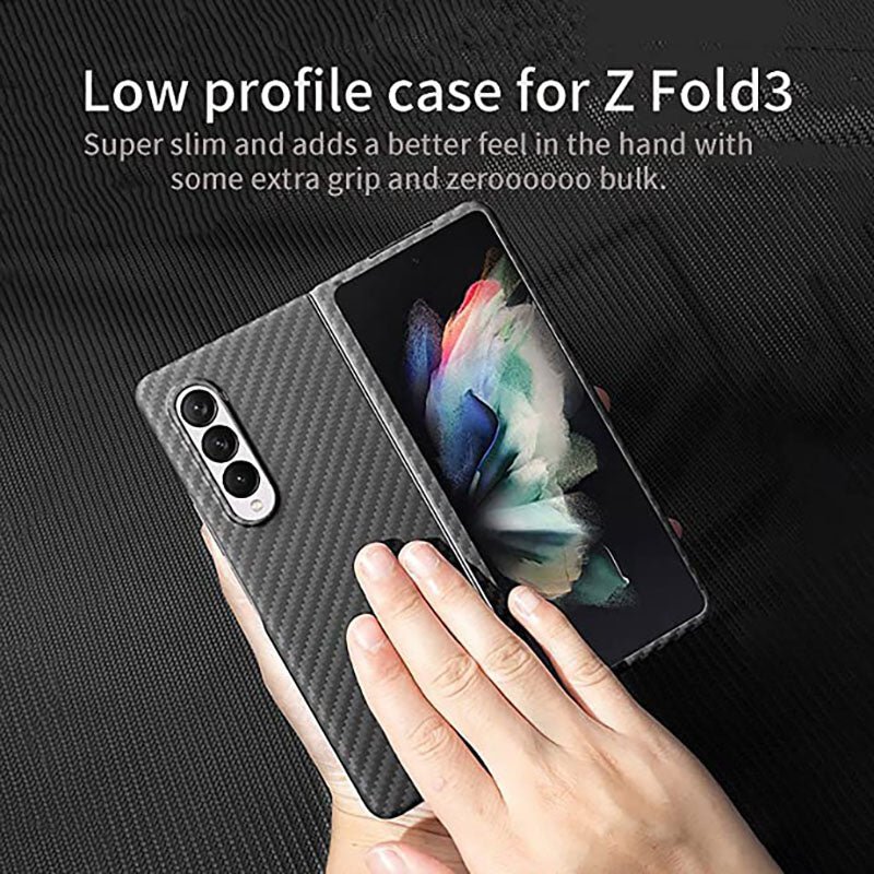 Kevlar Carbon Fiber Phone Case For Samsung Galaxy Z Fold 3 & Z Flip 3 5G