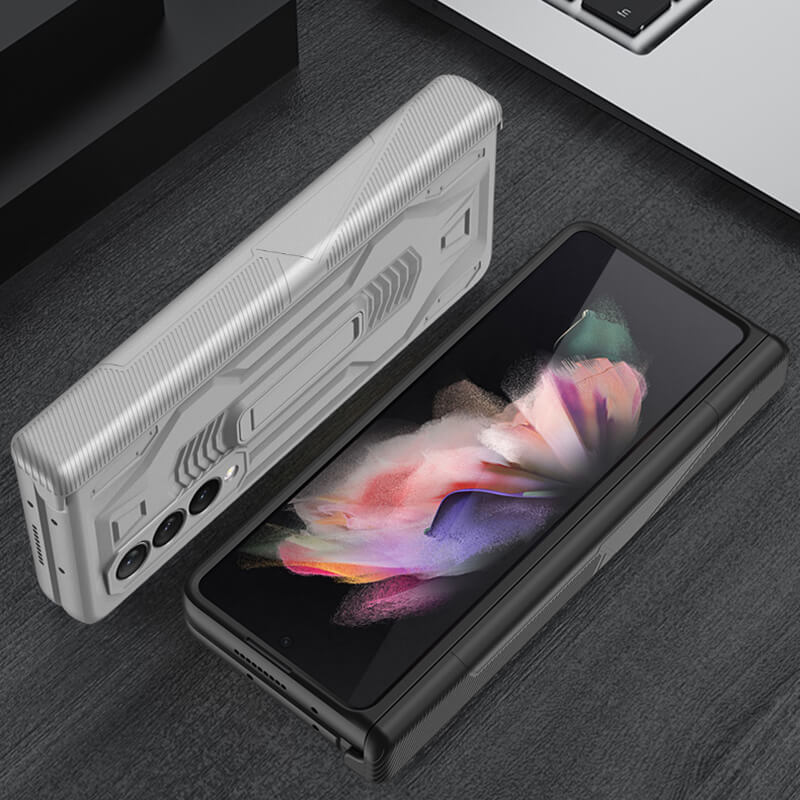 2022 Magnetic Armor All-included Hinge Holder Case For Samsung Galaxy Z Fold 3 5G