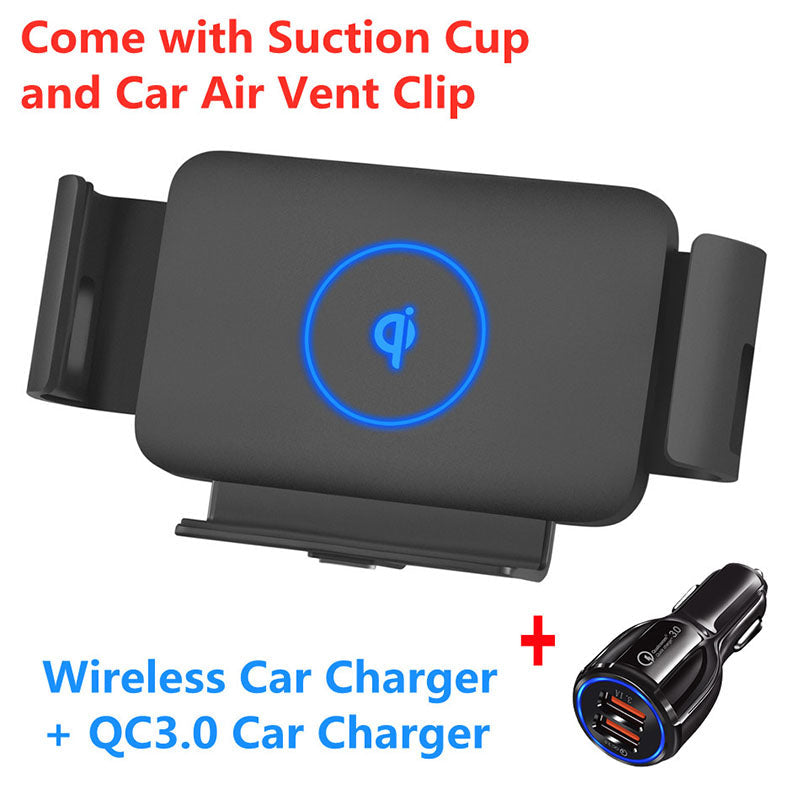 Automatic Clamping Car Wireless Charger Air Vent Mount Phone Holder