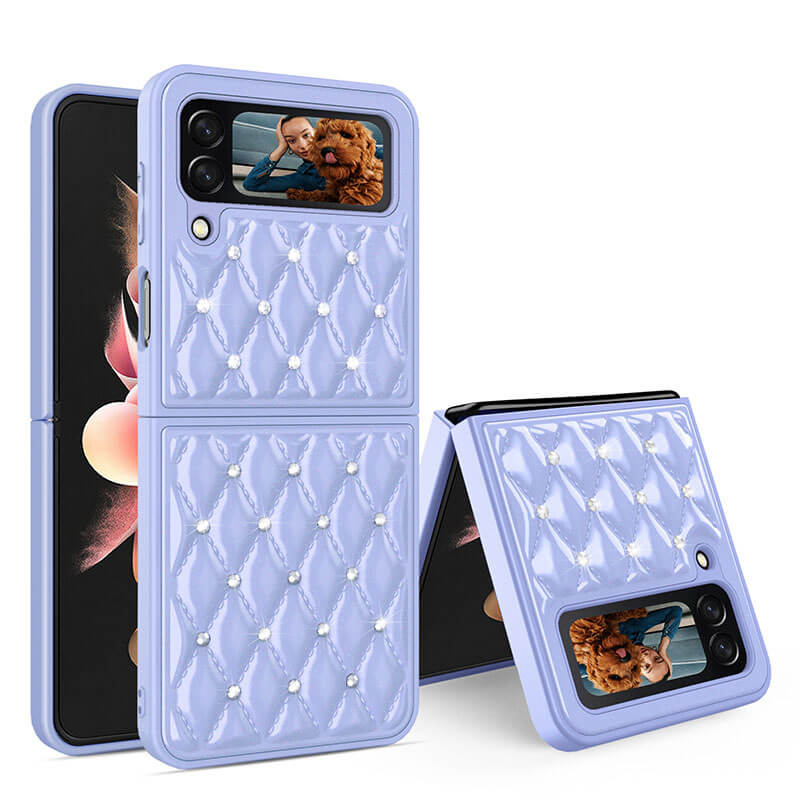 Creative Electroplating Diamond Protective Cover For Samsung Galaxy Z Flip 3 5G pphonecover
