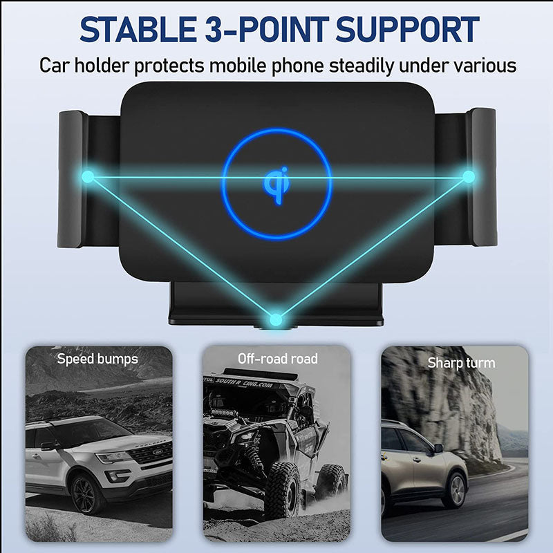 Automatic Clamping Car Wireless Charger Air Vent Mount Phone Holder