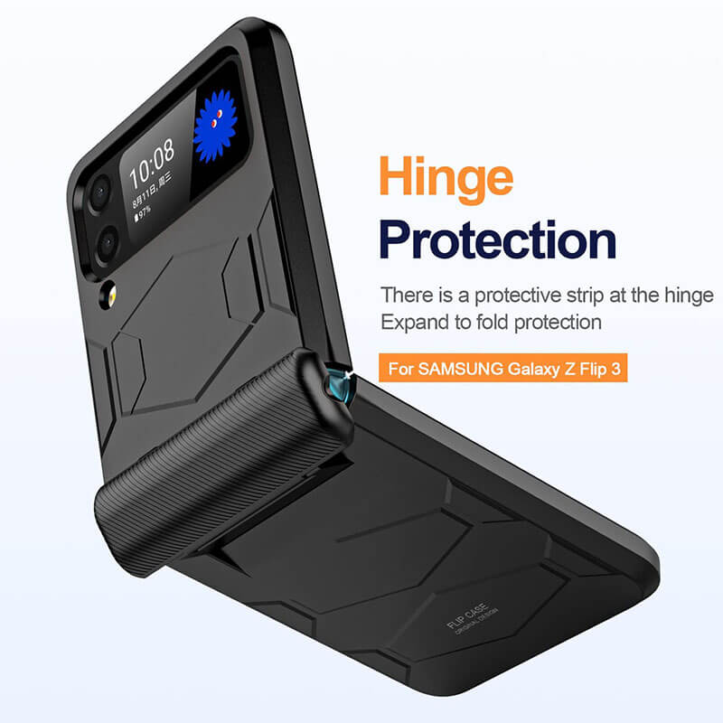 Armor Shockproof Hinge Protective Case Compatible for Samsung Galaxy Z Flip 3 5G pphonecover