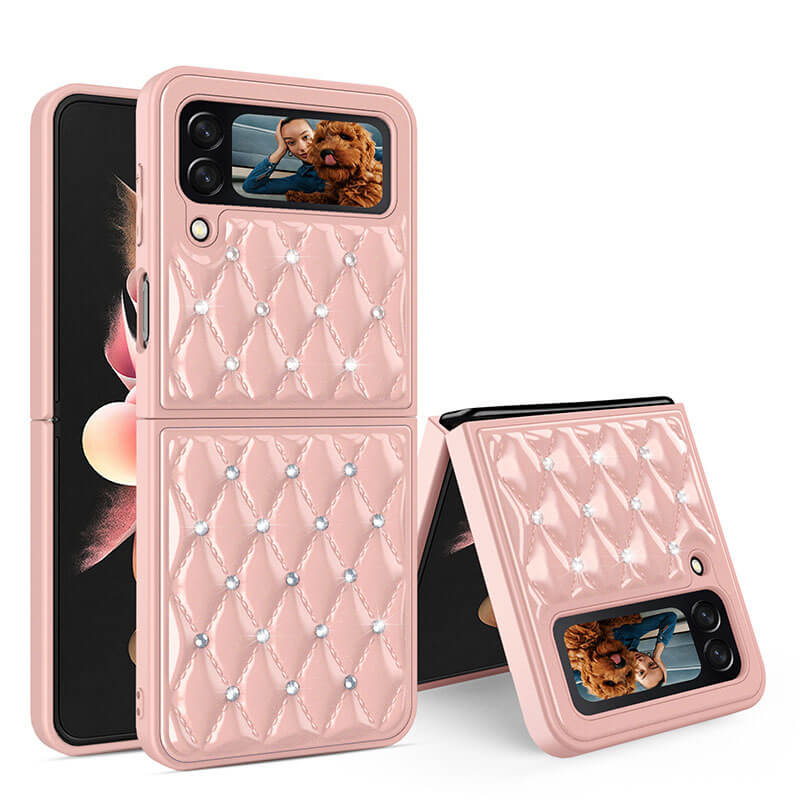 Creative Electroplating Diamond Protective Cover For Samsung Galaxy Z Flip 3 5G pphonecover