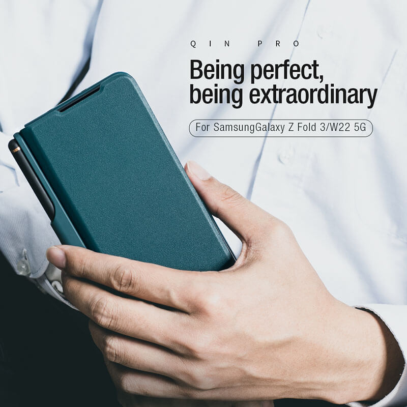 Full Protect Leather Case For Samsung Galaxy Z Fold4 5G with Spen Slot