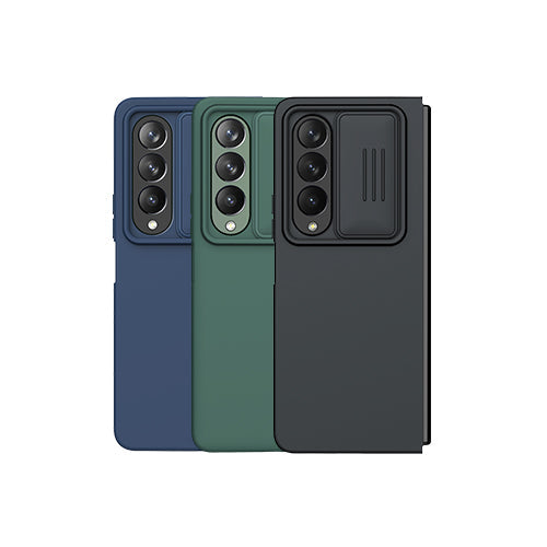 Liquid Silicone Samsung Galaxy Z Fold4 5G Case With Camera Lens Protector