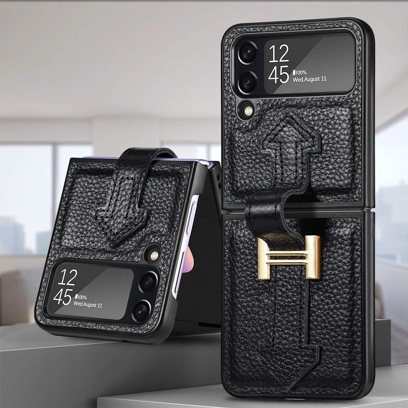 Olixar Leather Style Pouch Case with Belt Loop - For Galaxy Z Flip4