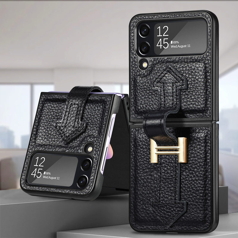 Ultra-Thin Folding Leather Samsung Galaxy Z Flip4 5G Case