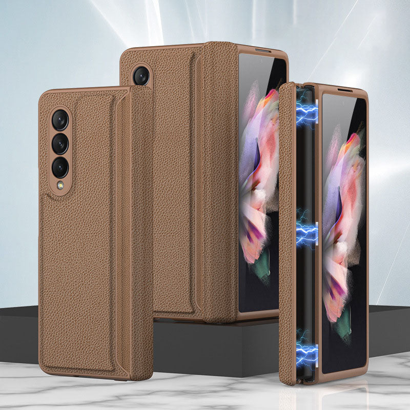 Magnetic Frame Leather All-included Case For Samsung Galaxy Z Fold 3 5G