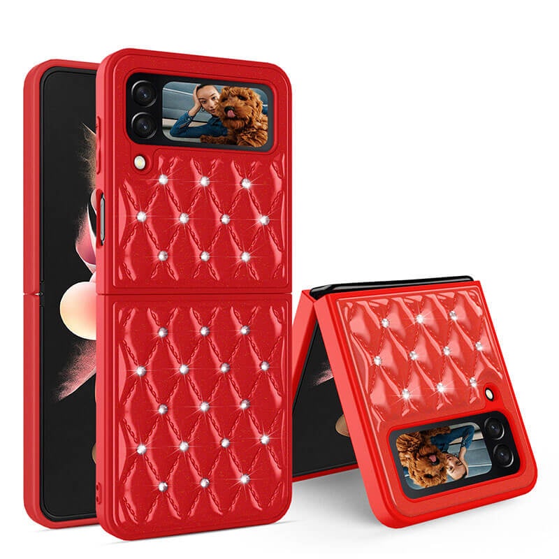 Creative Electroplating Diamond Protective Cover For Samsung Galaxy Z Flip 3 5G pphonecover