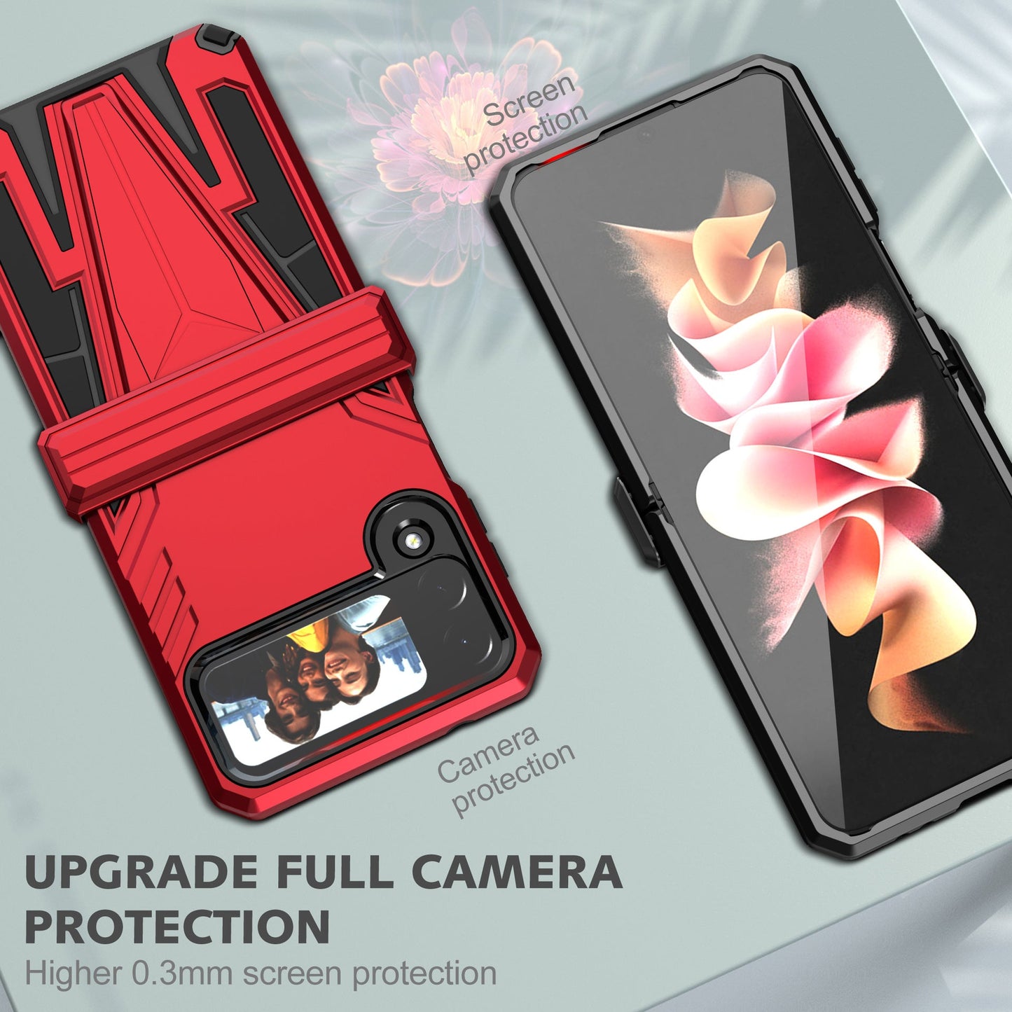 Full Surrounding Shockproof Phone Case Samsung Galaxy Z Flip4 5G Case