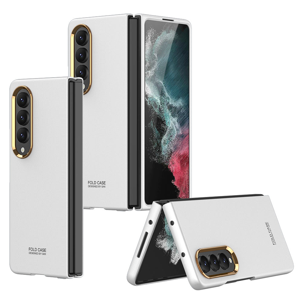Full-Protection Hard Case With Electroplated lens Frame For Samsung Galaxy Z Fold4 5G
