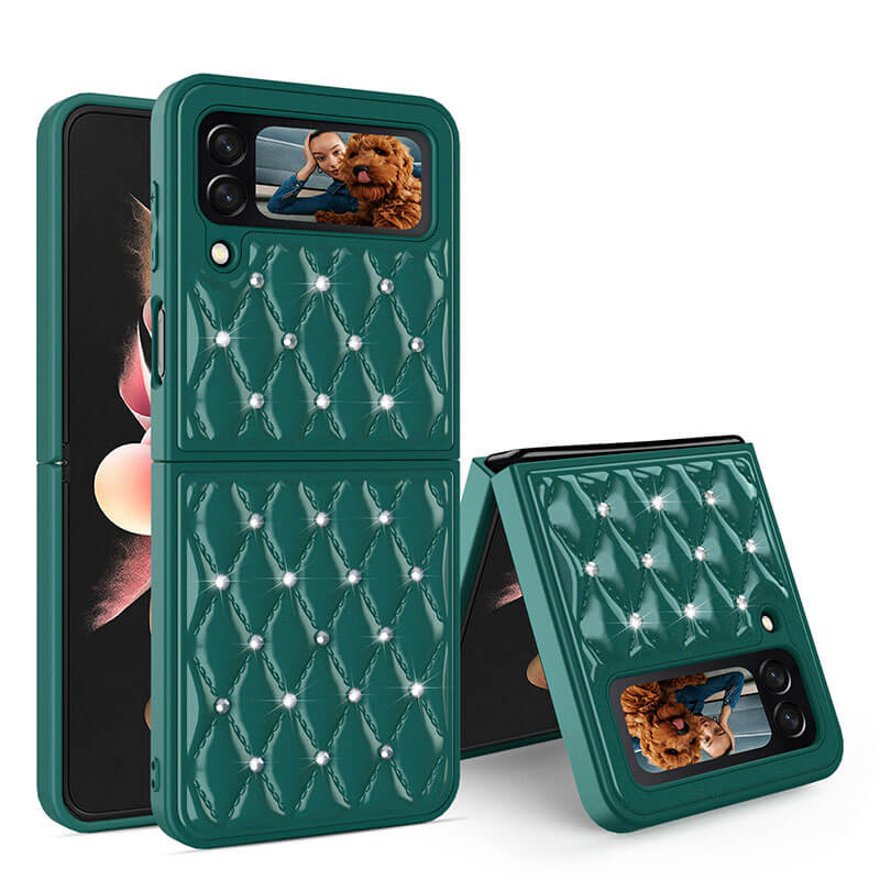 Creative Electroplating Diamond Protective Cover For Samsung Galaxy Z Flip 3 5G pphonecover