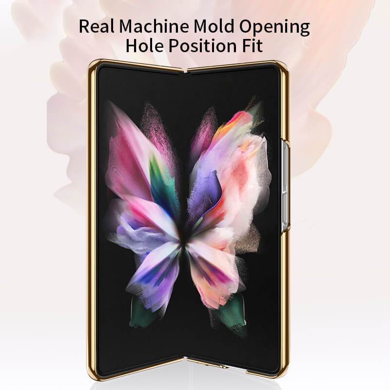 Luxury Marble Glass Case For Samsung Galaxy Z Fold 3 5G
