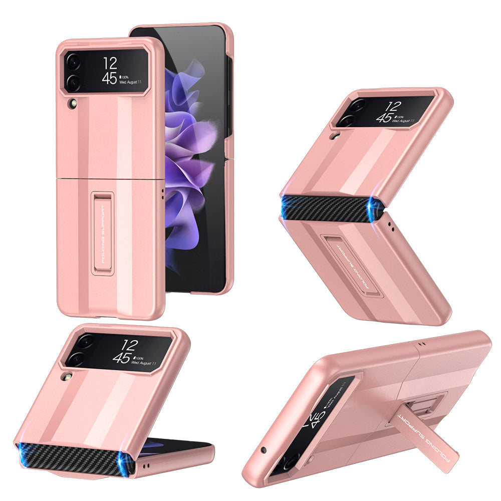 Full Protection Shockproof Phone Case With Folding Stand For Samsung Galaxy Z Flip4 5G