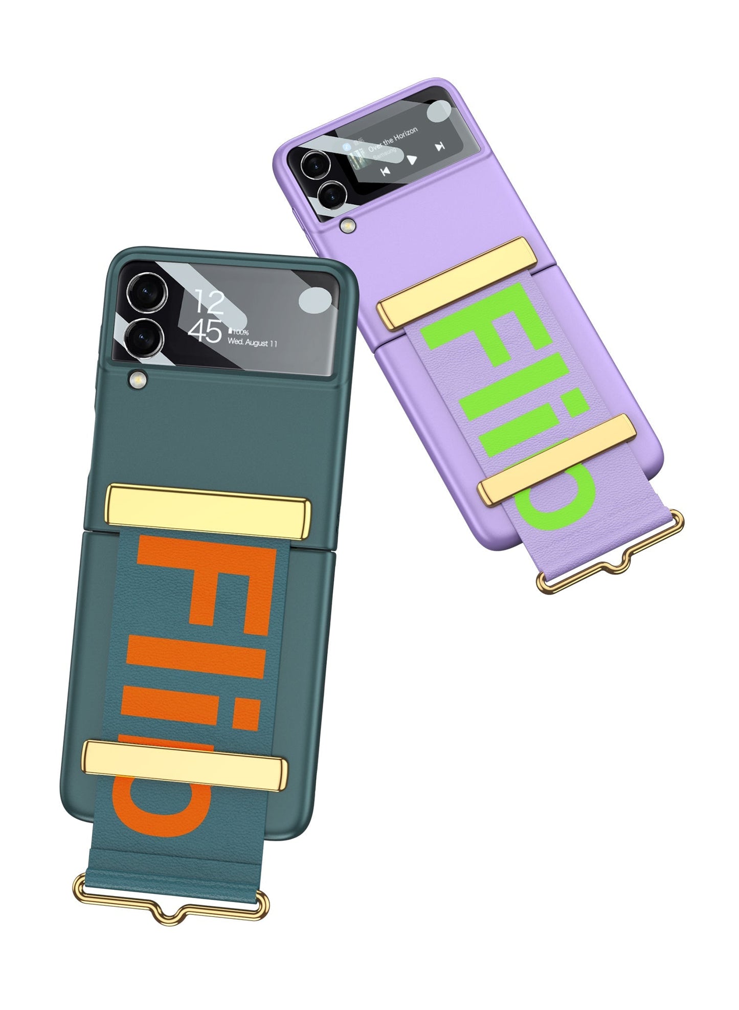 Samsung Galaxy Z Flip4 5G Electroplated Hard Cover with Strap
