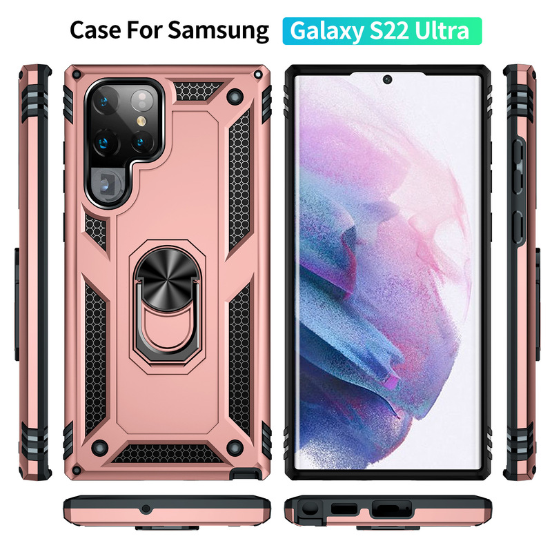 Hybrid Armor Shockproof Case For Samsung Galaxy S22 S21 S20 Series