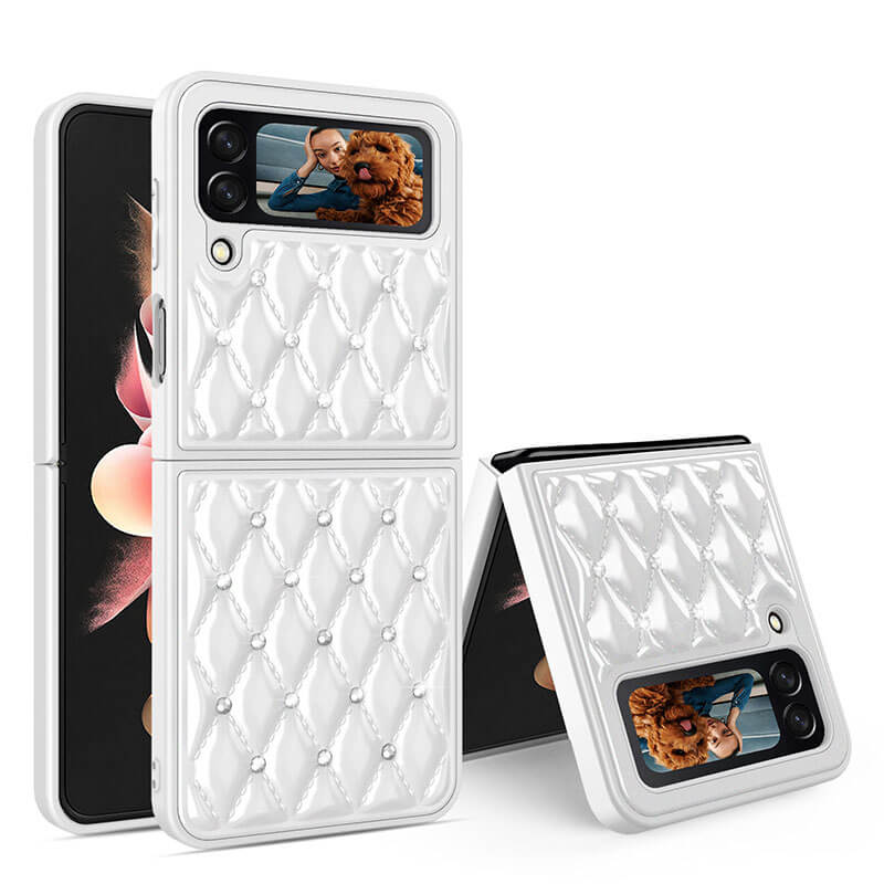 Creative Electroplating Diamond Protective Cover For Samsung Galaxy Z Flip 3 5G pphonecover