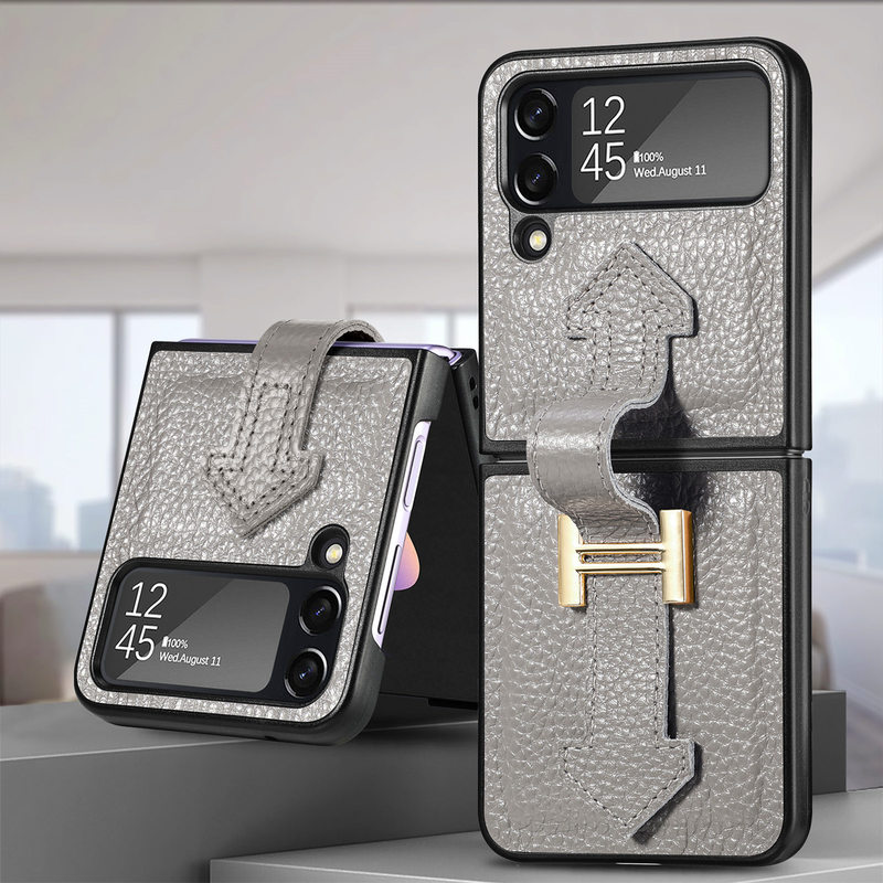Ultra-Thin Folding Leather Samsung Galaxy Z Flip4 5G Case