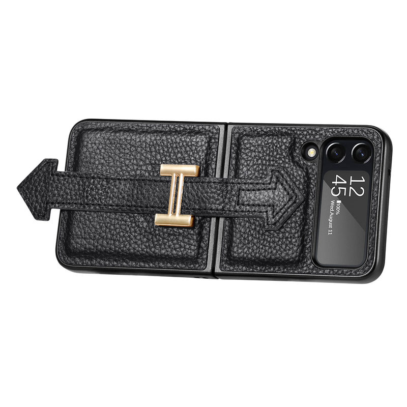 Ultra-Thin Folding Leather Samsung Galaxy Z Flip4 5G Case
