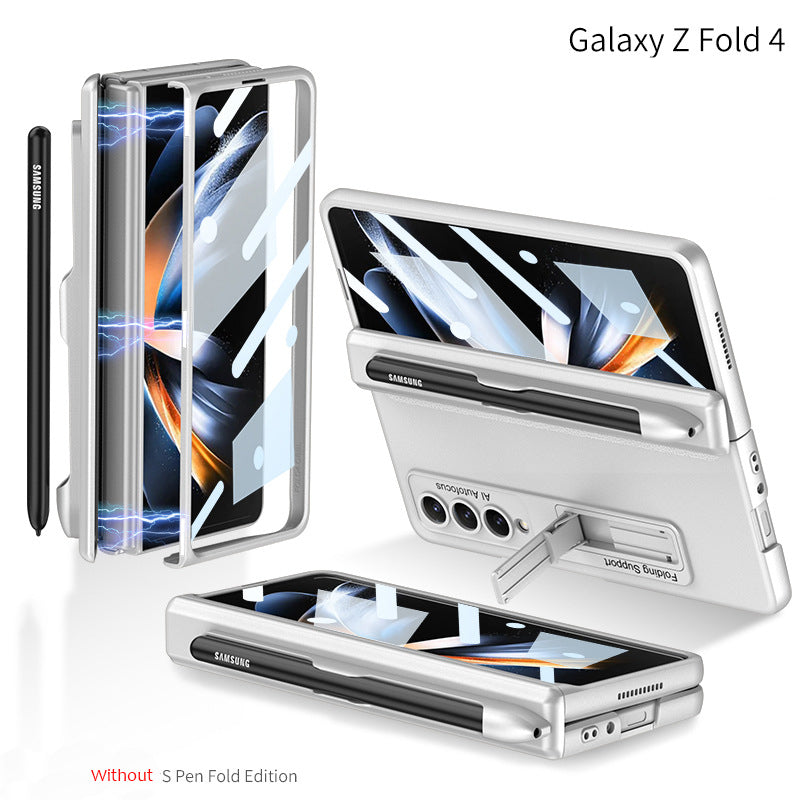 Magnetic Hinge Ultra-Thin Samsung Galaxy Z Fold4 5G Case With Film & Folding Support and S Pen Slot