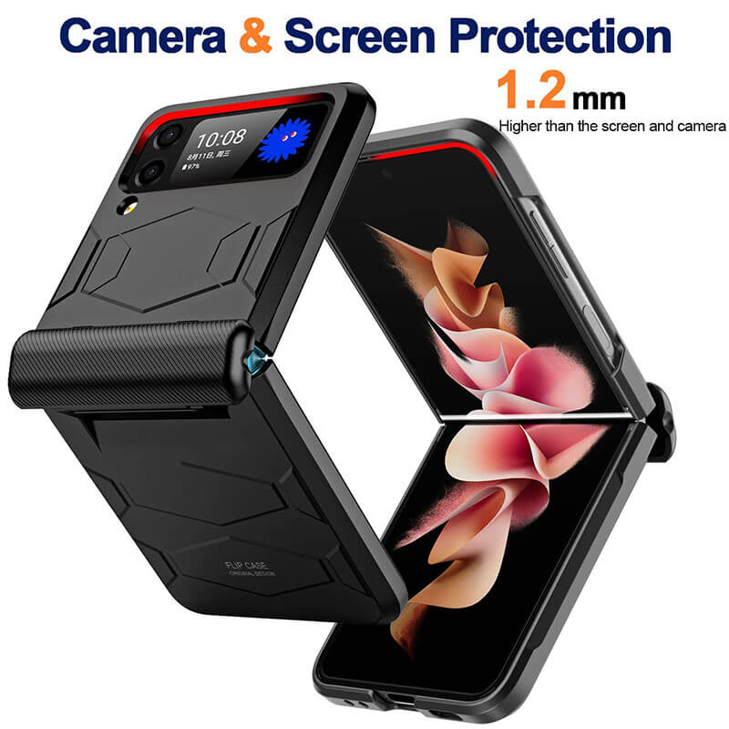 Armor Shockproof Hinge Protective Case Compatible for Samsung Galaxy Z Flip 3 5G pphonecover