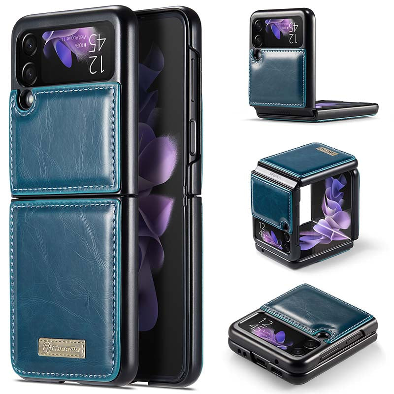 Square Leather Samsung Galaxy Z Flip3 Case – wowacase