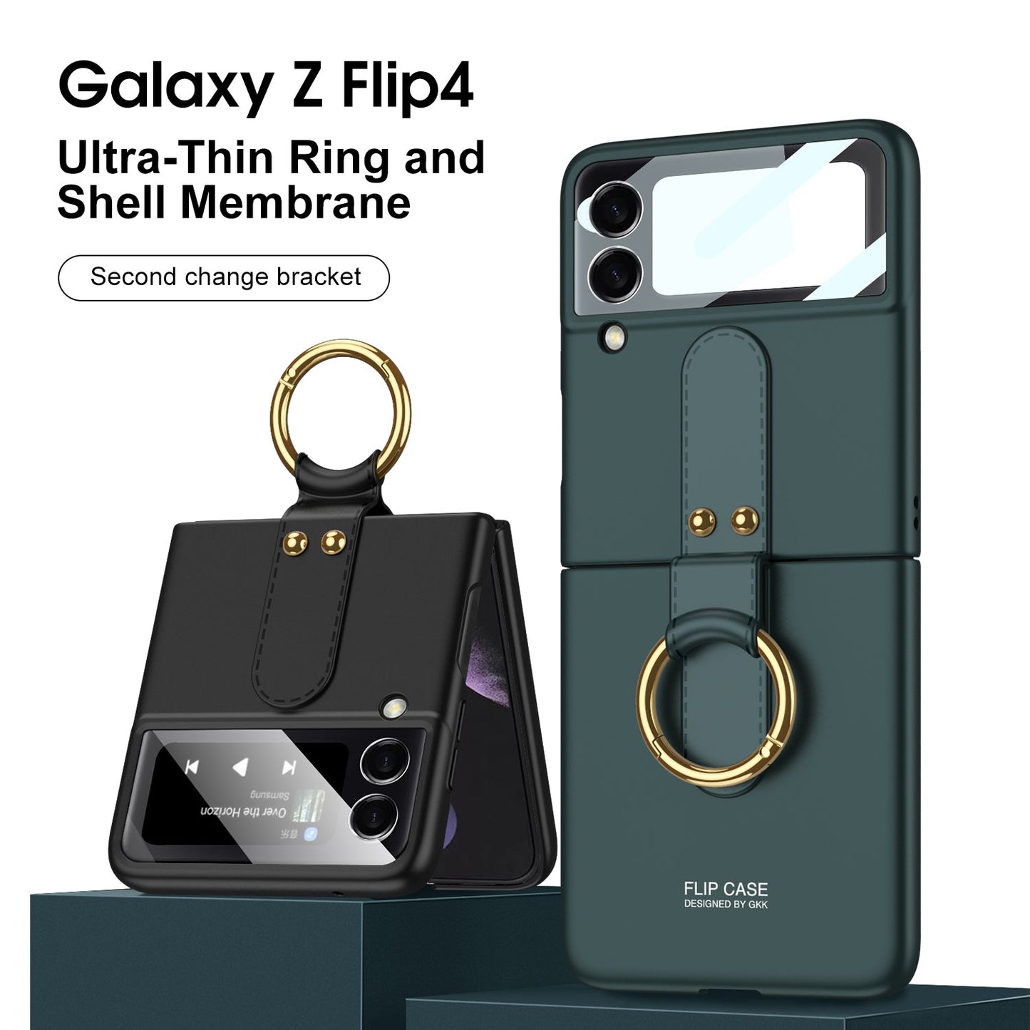 Samsung Galaxy Z Flip4 Ultra-Thin Hard Cover with Ring