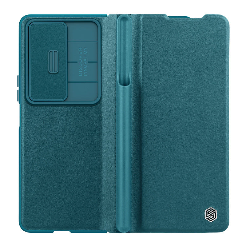 Full Protect Leather Case For Samsung Galaxy Z Fold4 5G with Camera Lens Protector