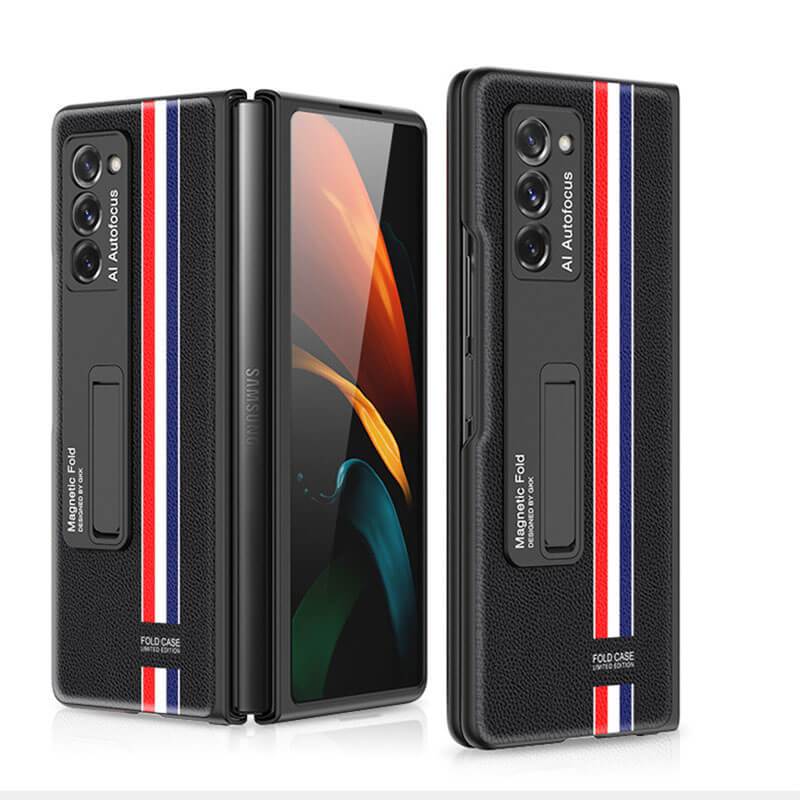 Luxury Plating Glass Case Anti-knock Protective Hard Edge Cover For Samsung Galaxy Z Fold 2 5G - VooChoice