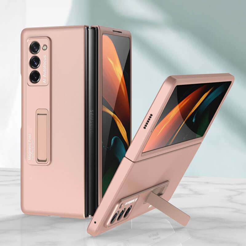 Luxury Plating Glass Case Anti-knock Protective Hard Edge Cover For Samsung Galaxy Z Fold 2 5G - VooChoice