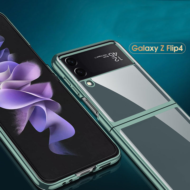 Ultra-thin Electroplated Transparent Samsung Galaxy Z Flip4  Hard Cover